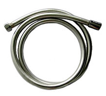 Душевой шланг Bravat P7231N-RUS серебристый ПВХ 150см с защитой от перекручивания