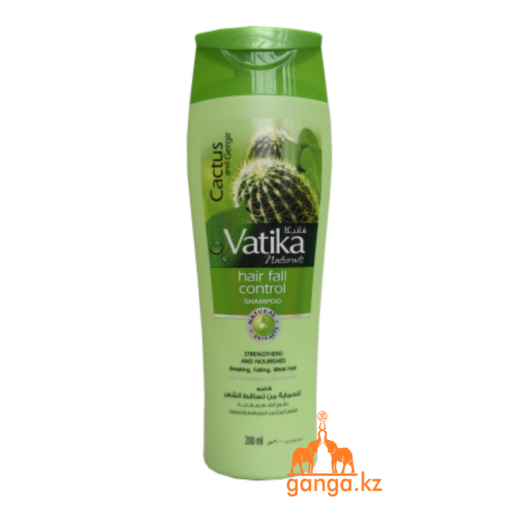 Шампунь против выпадения волос с Кактусом и Гаргирой Ватика (Hair Fall Control Vatika DABUR), 200 мл