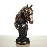 Статуэтка "Девушка с конем", бронза, 36 см, микс, фото 5