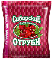 Отруби пшеничные брусника 200 гр Сибирские