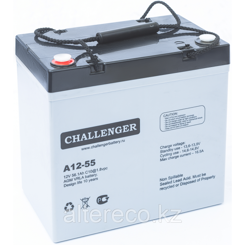 Аккумулятор Challenger A12-55 (12В, 55Ач)