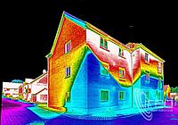 Тепловизионное обследование зданий и сооружений, частных домов.
