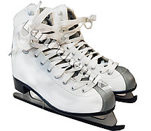 Белые фигурные  коньки