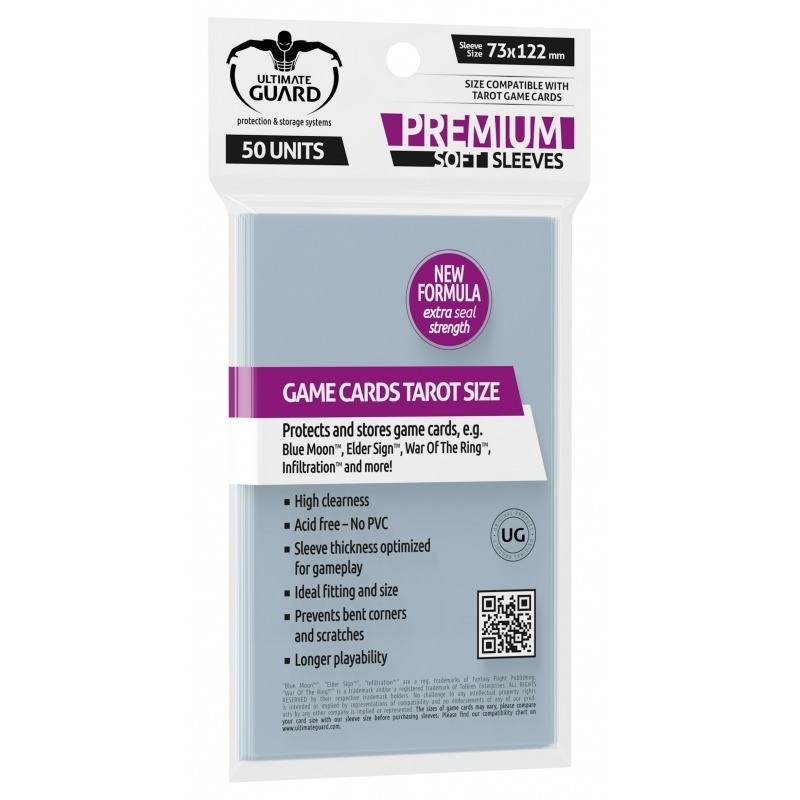 Протекторы 73х122, 50шт. Ultimate Guard Premium, Tarot Game Cards