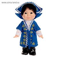 Кукла "Веснушка в казахском костюме, мальчик", 26 см
