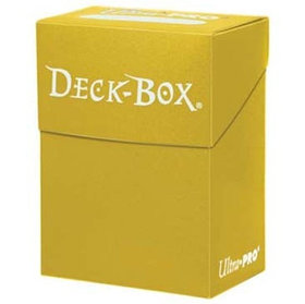 Коробочка для карт (DeckBox): Желтая 60+ | Ultra Pro