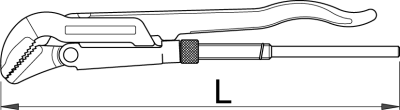 Ключ трубный (шведский тип), угол 45° - 481/6 - фото 2 - id-p58522839