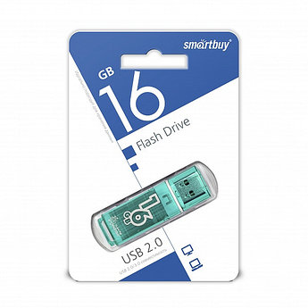 USB накопитель Smartbuy 16GB Glossy series Green