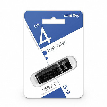 USB-накопитель Smartbuy 4GB Quartz series Black