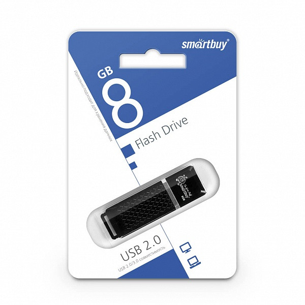 USB-накопитель Smartbuy 8GB Quartz series Black