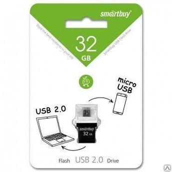 USB накопитель Smartbuy 32GB OTG POKO series Black