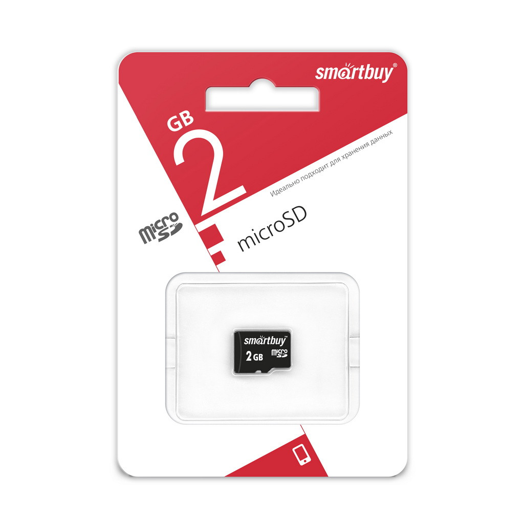 Карта памяти microSD Smartbuy 2 GB - фото 1 - id-p58537070