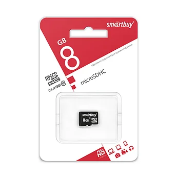 Карта памяти microSD Smartbuy 8 GB (class 10)