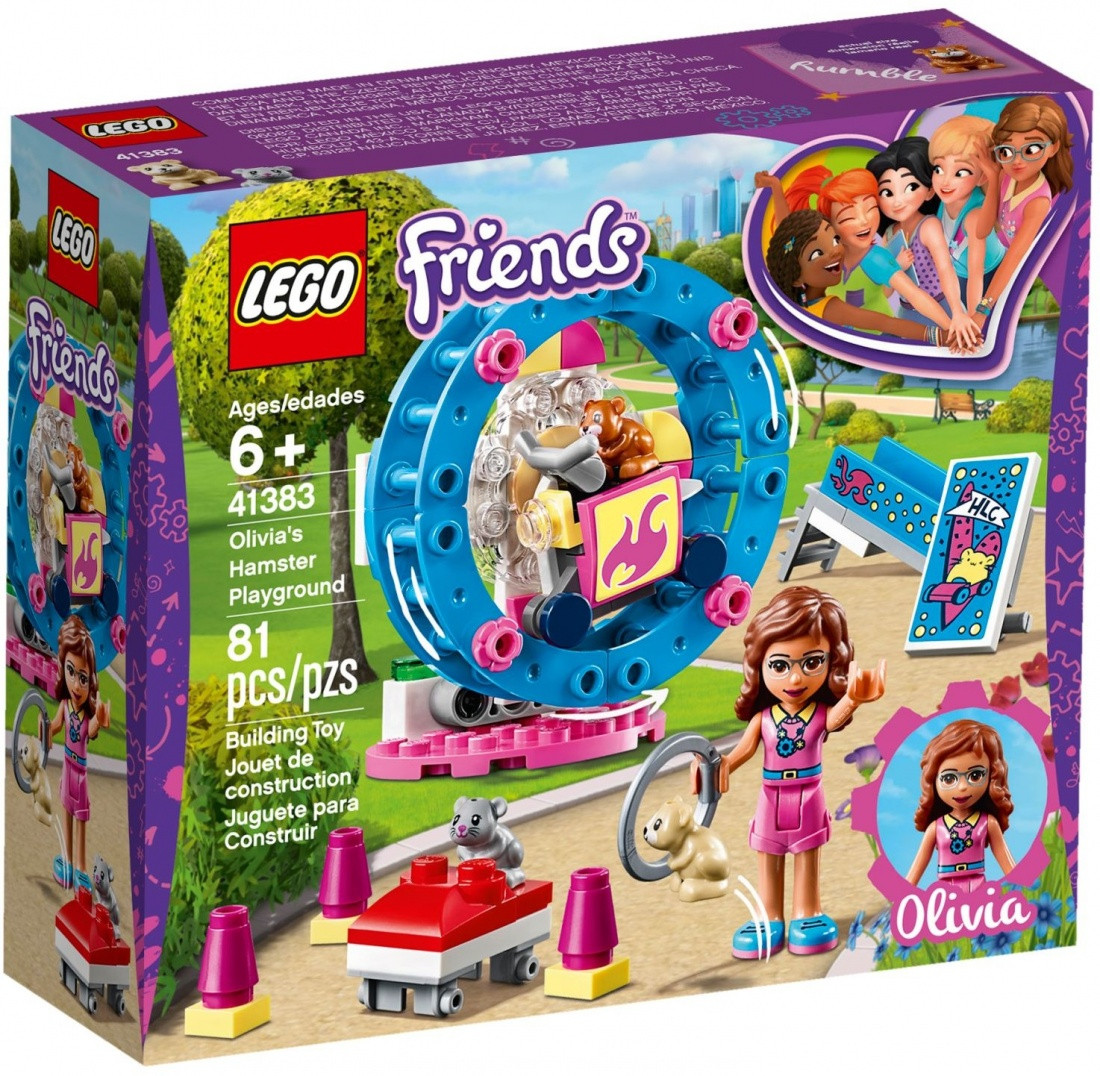 41383 Lego Friends Игровая площадка для хомячка Оливии, Лего Подружки