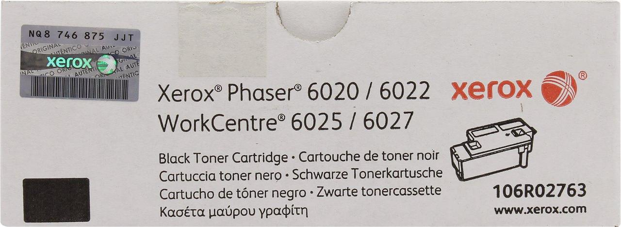 Картридж Xerox Phaser 6020/6022/WC6025/6027 2,0K (106R02763) black ORIGINAL