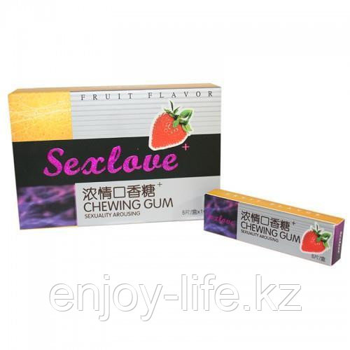 Sexlove – Жевательная резинка для возбуждения – 1 пачка (5 шт.)