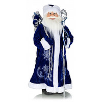 Декорация Дед Мороз в сине-белой шубе 62см MA-78
