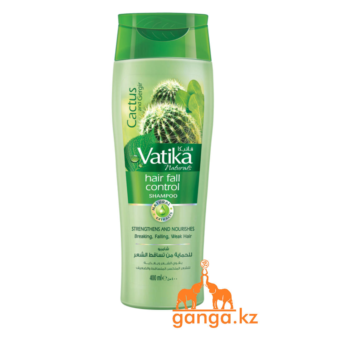 Шампунь против выпадения волос с Кактусом и Гаргирой Ватика (Hair Fall Control Vatika DABUR), 400 мл