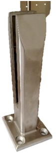 Лестничное ограждение KS-YM11 SS304 satin/mirror H=185mm. T=12mm-17mm