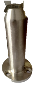 Лестничное ограждение KSYM-12 SS304 satin/mirror H=165mm. T=12mm-17mm