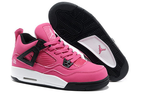 Женские баскетбольные кроссовки Nike Air Jordan 4 Retro розовые, фото 1