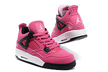 Женские баскетбольные кроссовки Nike Air Jordan 4 Retro розовые, фото 2