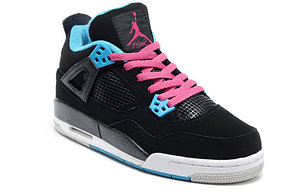 Баскетбольные кроссовки Nike Air Jordan 4 Retro черные, фото 5