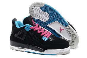 Баскетбольные кроссовки Nike Air Jordan 4 Retro черные, фото 2