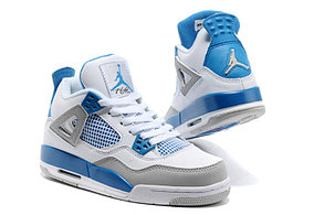 Баскетбольные кроссовки Nike Air Jordan 4 Retro белые, фото 2