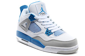 Баскетбольные кроссовки Nike Air Jordan 4 Retro белые, фото 3