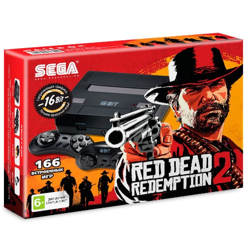 Игровая приставка SEGA Super Drive Red Dead Redemption 2 166 игр black