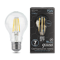 Лампа светодиодная Filament Graphene A60 15Вт 4100К E27 Gauss