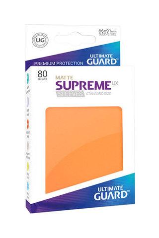 Протекторы 66х91, 80шт. Ultimate Guard Premium, Матовые оранжевые