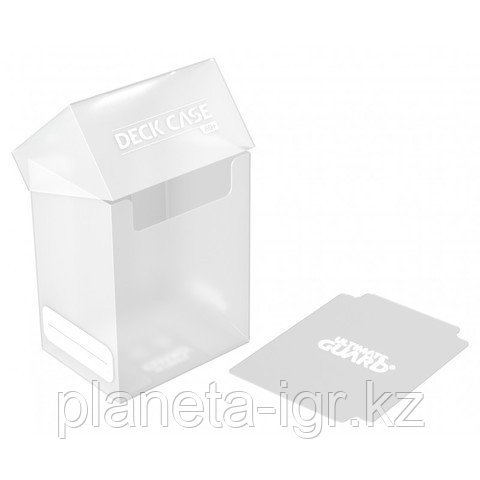 Коробочка для карт Deck case на 80шт, Ultimate Guard, цвет прозрачная