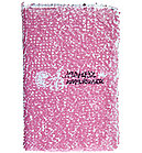 Записная книжка от Аминка витаминка с обложкой из пайеток (розовая)