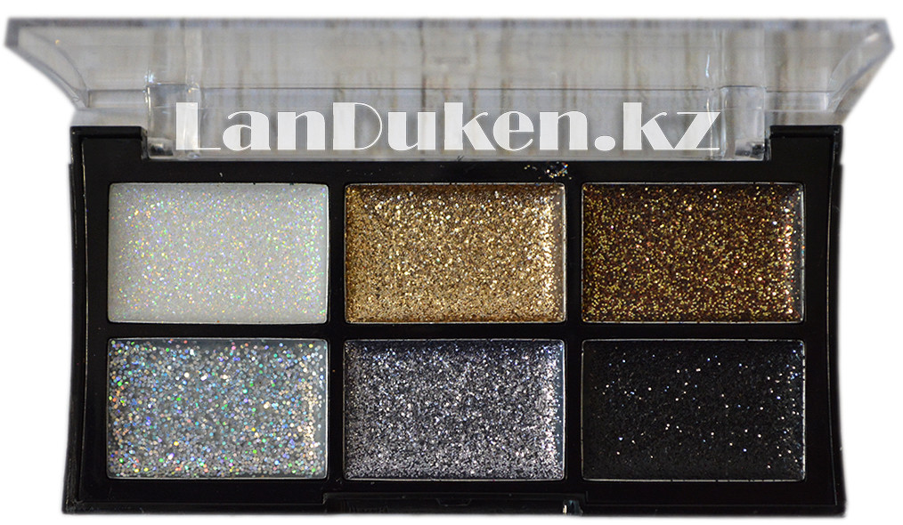 Гелевые блестки для век и бровей USHAS(Глиттер 6 цветов, 11*5 см ...