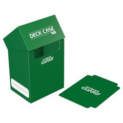 Коробочка для карт Deck case на 80шт, Ultimate Guard, цвет зеленый