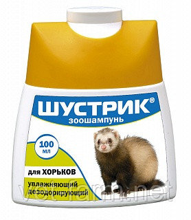 ШУСТРИК ЗООШАМПУНЬ ДЛЯ ХОРЬКОВ УВЛАЖНЯЮЩИЙ ДЕЗОДОРИРУЮЩИЙ