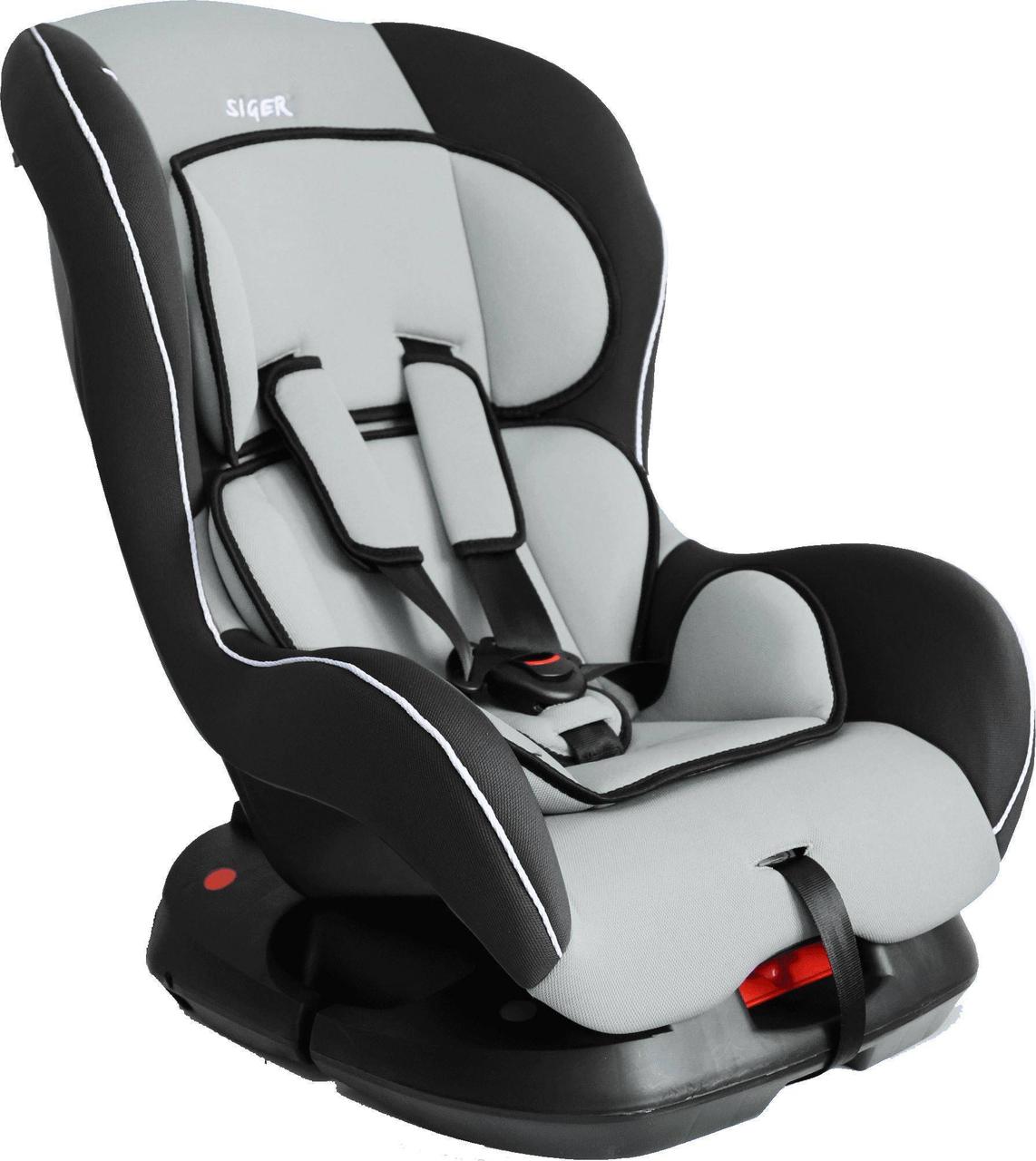 Детское автомобильное кресло SIGER "Наутилус ISOFIX" серый, 0-4 лет, 0-18 кг