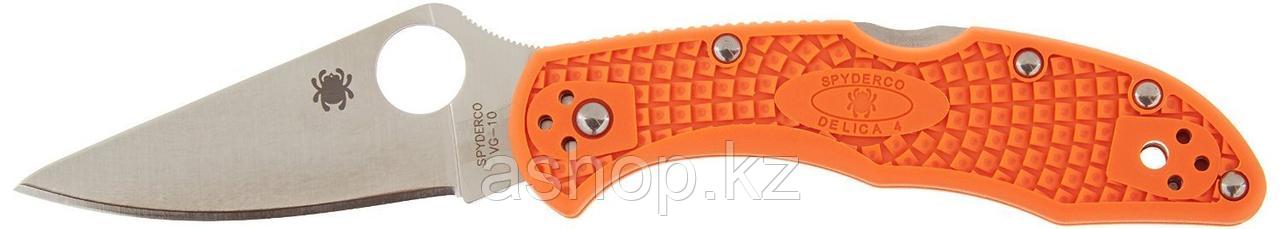 Нож складной Spyderco Delica 4 Lightweight Flat Ground , Общая длина: 182 мм, Толщина лезвия: 2,5 мм, Длина кл