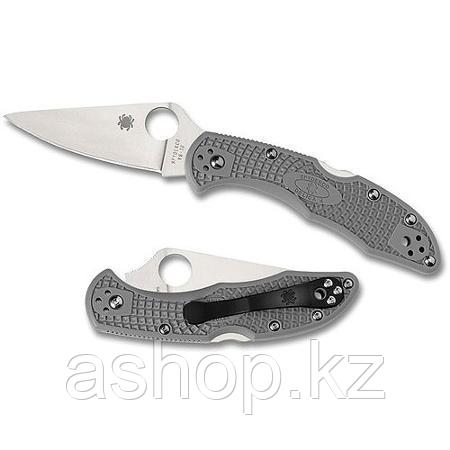 Нож складной Spyderco Delica 4 Lightweight Flat Ground , Общая длина: 182 мм, Толщина лезвия: 2,5 мм, Длина кл