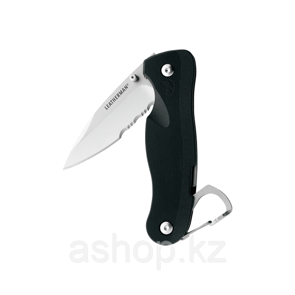 Нож складной Leatherman Crater C33X, Заточка: Серрейтор, Кол-во функций: 2 в 1, Цвет: Серебристый, (C33X)