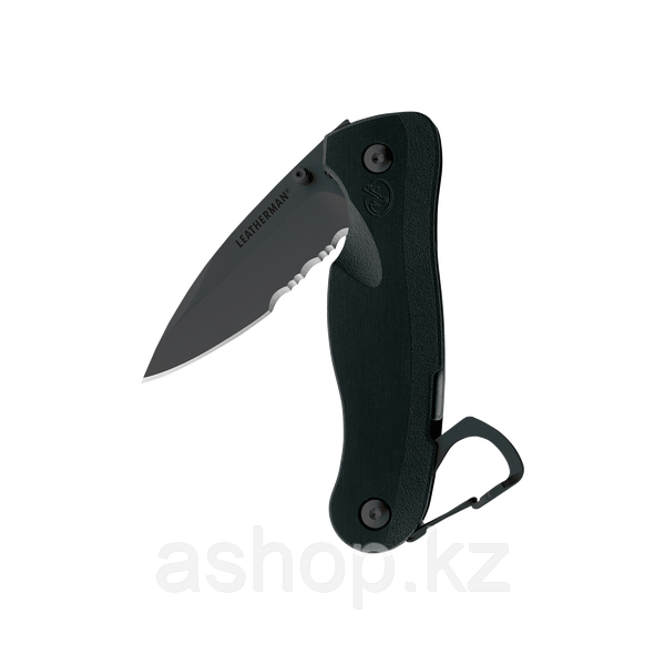 Нож складной Leatherman Crater C33X, Заточка: Серрейтор, Кол-во функций: 2 в 1, Цвет: Чёрный, (C33Xb)