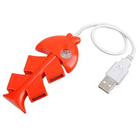 USB 4 PORTS HUB V-T HU190 (Рыбка)