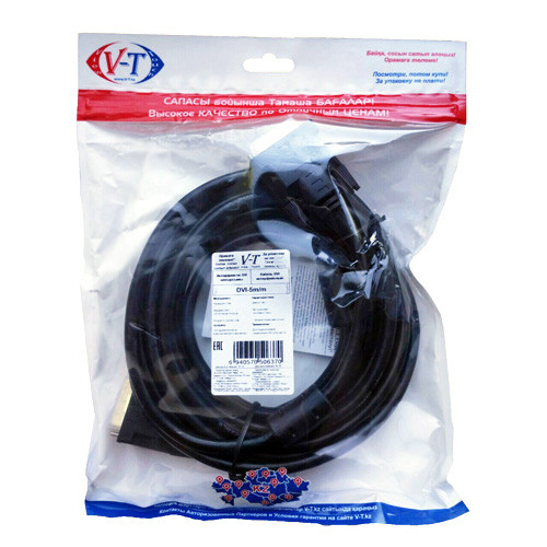 Cable ViTi DVI- 5m/m - фото 3 - id-p58664258