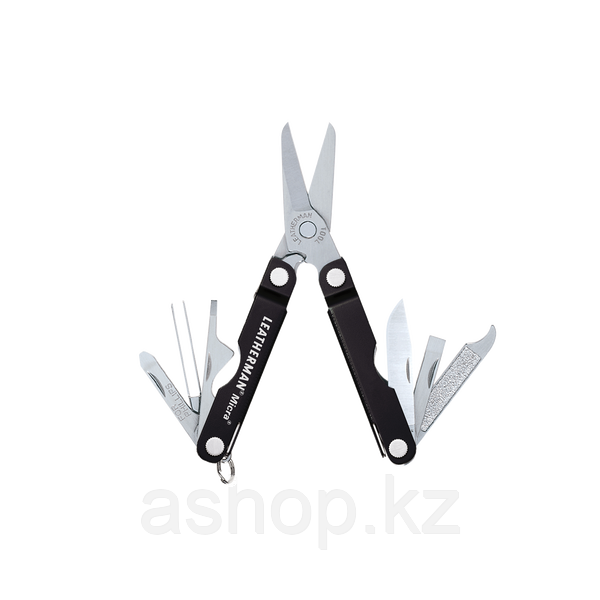 Мультитул брелок Leatherman Micra, Кол-во функций: 10 в 1, Цвет: Чёрный, (MICRA)