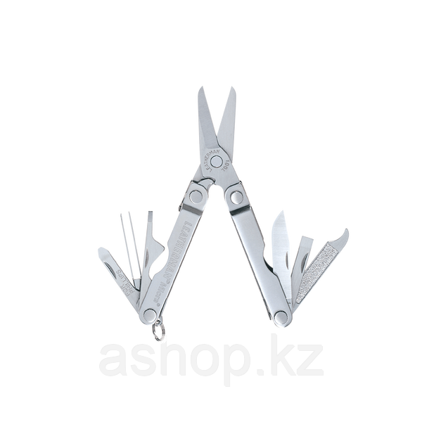 Мультитул брелок Leatherman Micra, Кол-во функций: 10 в 1, Цвет: Серебристый, (MICRA)