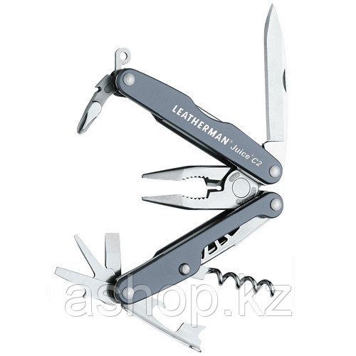 Мультитул карманный Leatherman Joice C2, Кол-во функций: 12 в 1, Цвет: Серый, (JС2)