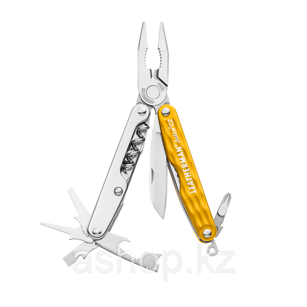 Мультитул карманный Leatherman Joice C2, Кол-во функций: 12 в 1, Цвет: Жёлтый, (JС2)