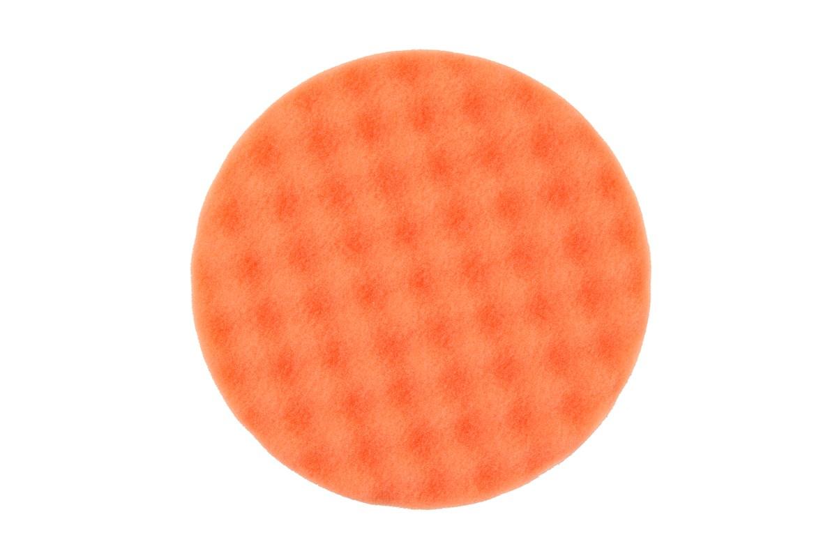 Рельефный поролоновый полировальный диск 150x25мм, оранжевый 2 шт. в упаковке